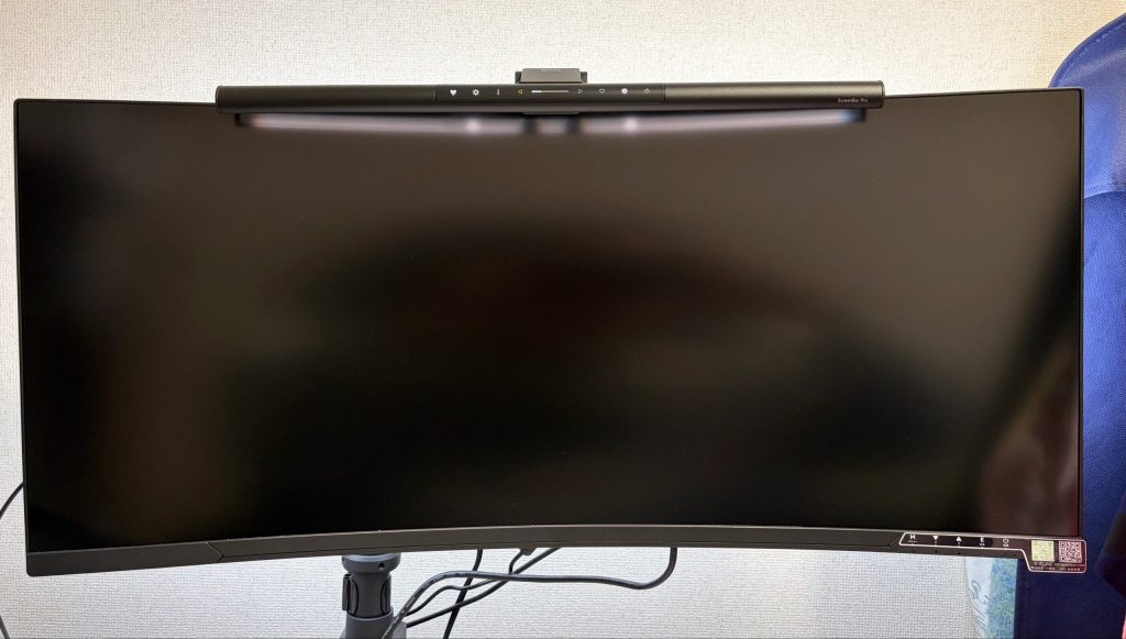 cocopar 34インチウルトラワイドモニター　正面