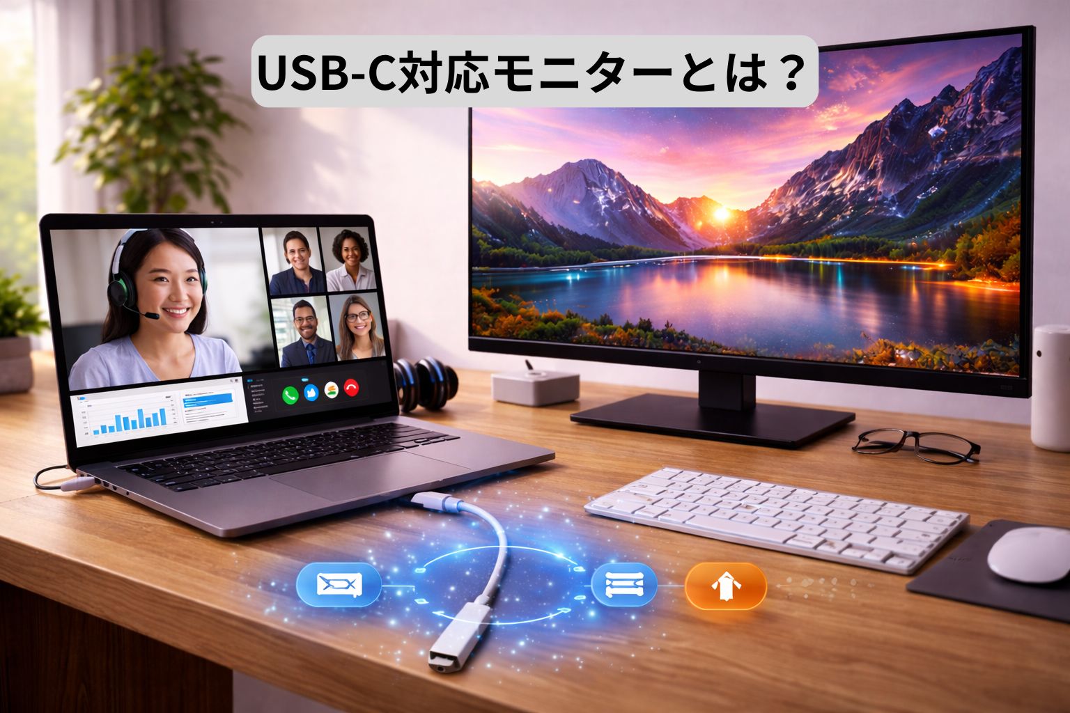 USB-C対応モニター